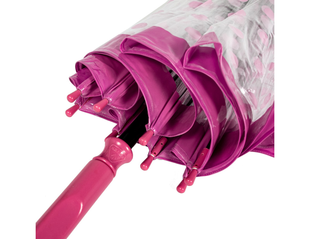 Парасолька-тростина жіноча Fulton Birdcage-2 L042 Pink Polka (Розовый горох) - Фотографія № 10