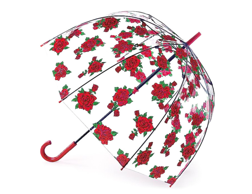 Парасолька жіноча з червоними трояндами Fulton L042 Birdcage-2 Tattoo Rose (Тату из роз) - Фотографія № 1 Парасолька жіноча з червоними трояндами Fulton L042 Birdcage-2 Tattoo Rose (Тату из роз) - Фотографія № 1