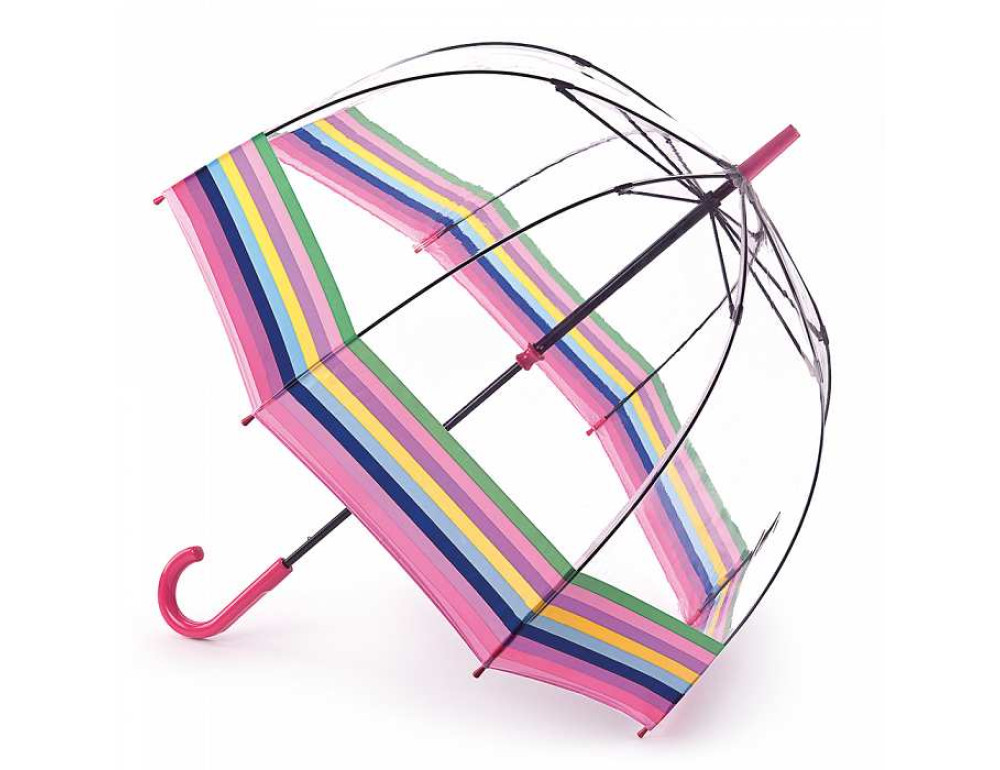 Парасолька-тростина жіноча Fulton Birdcage-2 L042 Colour Burst Stripe (кольорові полоски) - Фотографія № 1 Парасолька-тростина жіноча Fulton Birdcage-2 L042 Colour Burst Stripe (кольорові полоски) - Фотографія № 1
