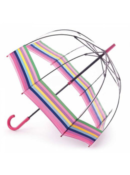 Парасолька-тростина жіноча Fulton Birdcage-2 L042 Colour Burst Stripe (кольорові полоски)