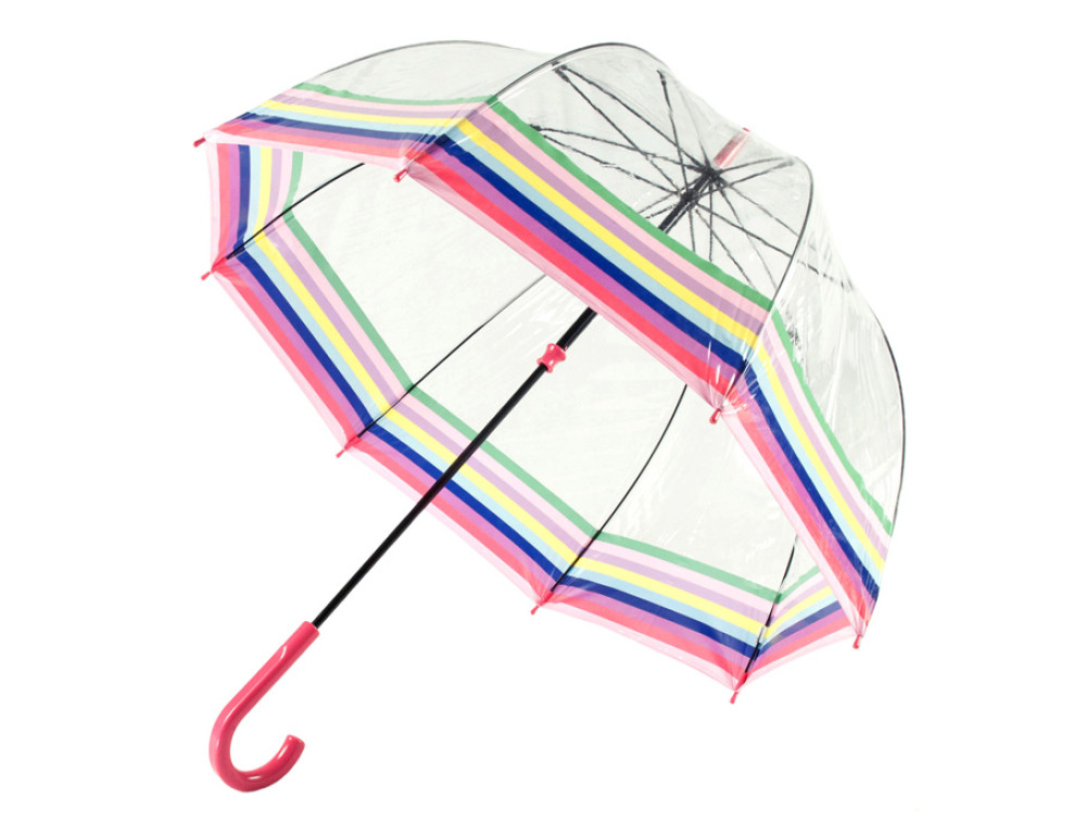 Парасолька-тростина жіноча Fulton Birdcage-2 L042 Colour Burst Stripe (кольорові полоски) - Фотографія № 3