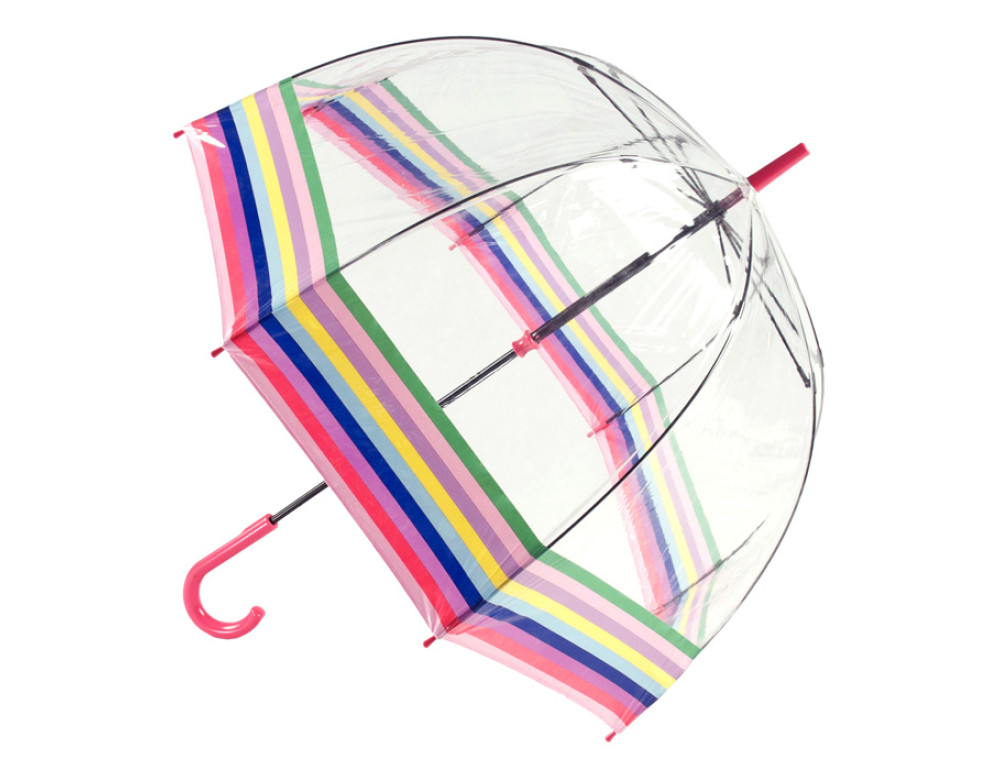 Парасолька-тростина жіноча Fulton Birdcage-2 L042 Colour Burst Stripe (кольорові полоски) - Фотографія № 7
