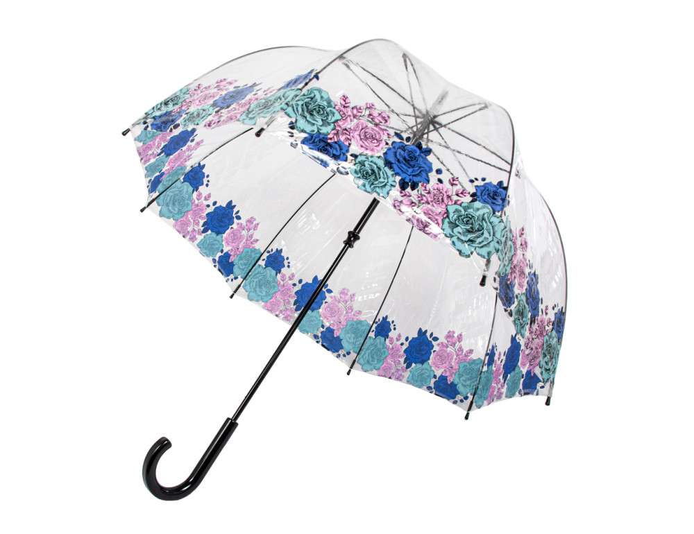 Парасоля велика з трояндами  жіноча Fulton Birdcage-2 L042 Moody Rose (Капризная Роза) - Фотографія № 5