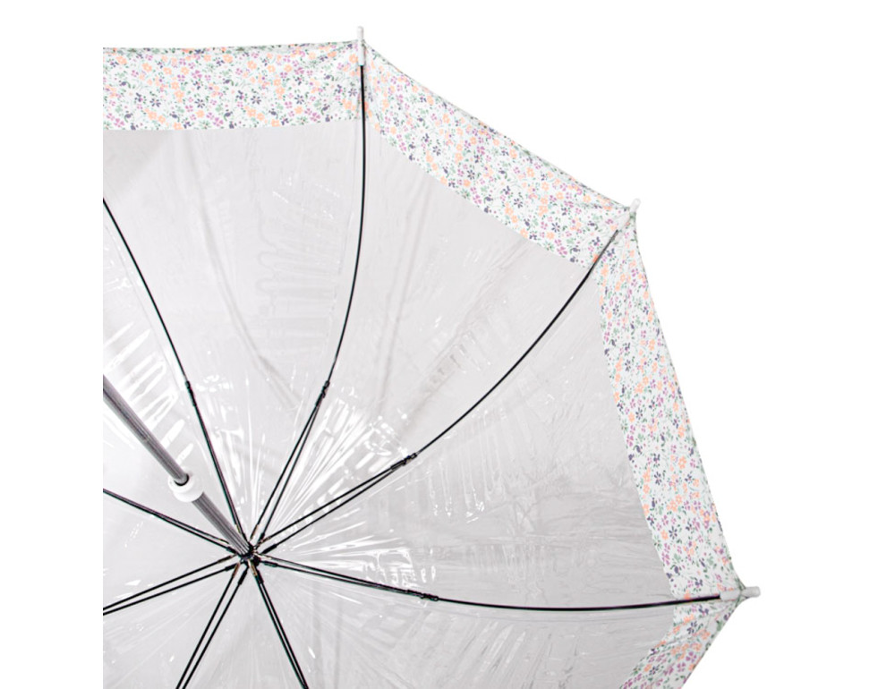 Парасолька жіноча прозора Fulton L042-039700 Birdcage-2 Wedding Floral Border - Фотографія № 9