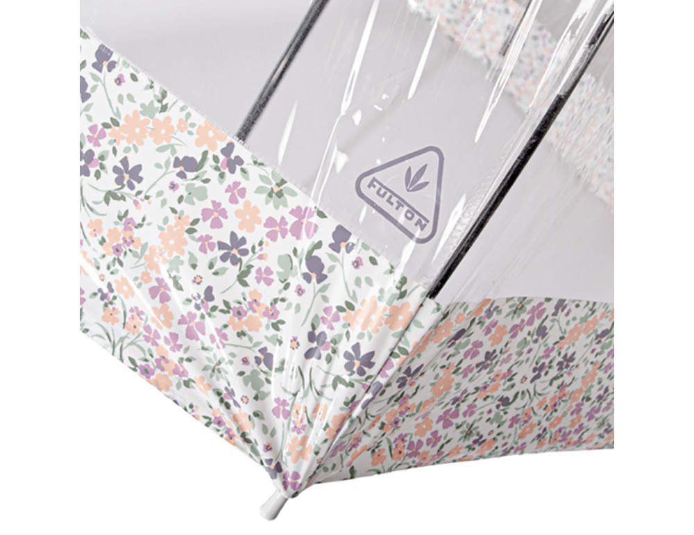 Парасолька жіноча прозора Fulton L042-039700 Birdcage-2 Wedding Floral Border - Фотографія № 10