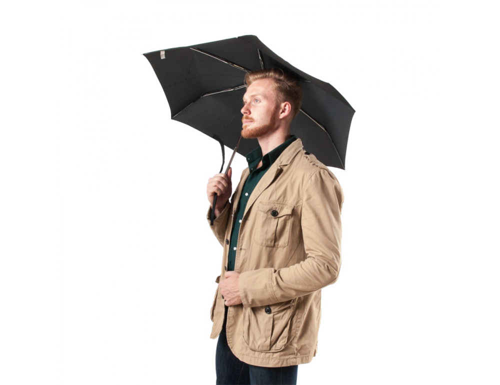 Парасолька Fulton Miniflat-1 L339 Black (Чорний) - Фотографія № 2