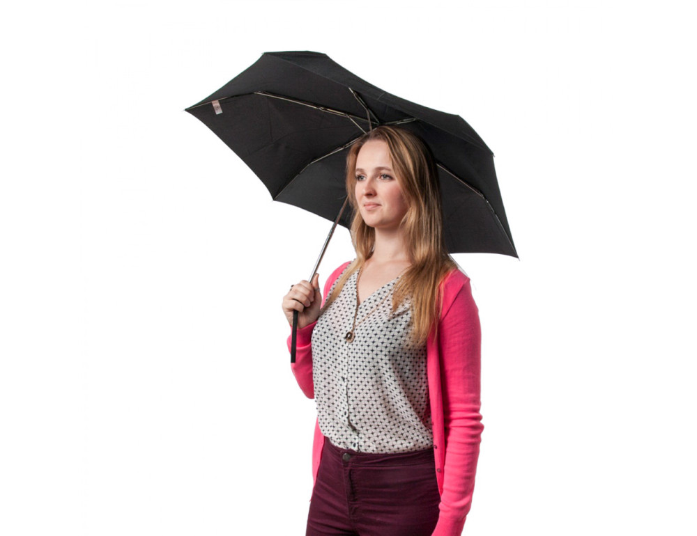 Парасолька Fulton Miniflat-1 L339 Black (Чорний) - Фотографія № 4