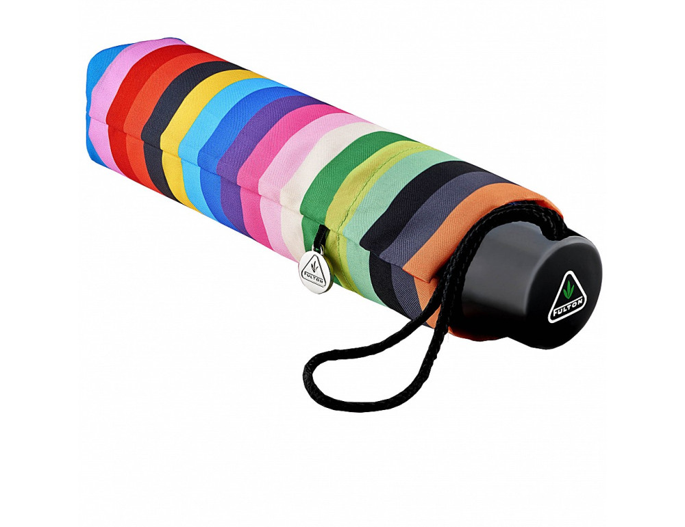 Парасолька жіноча Fulton L354- Minilite-2 Retro Stripe (Ретро полоса) - Фотографія № 4