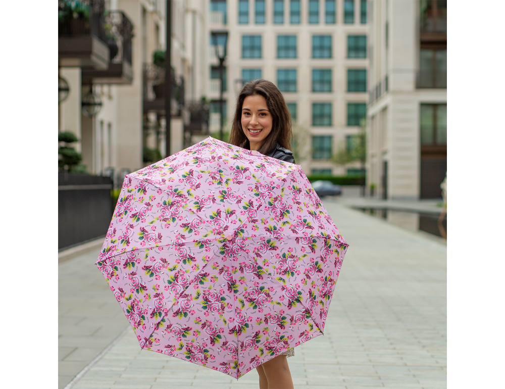 Парасолька жіноча Fulton L354-041161 Minilite-2 Pink Floral (Рожеві квіти) - Фотографія № 3