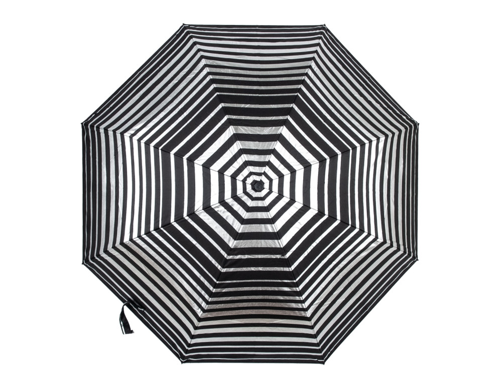 Парасолька жіноча Fulton L354-041178 Minilite-2 Silver Stripes (Срібні смуги) - Фотографія № 5