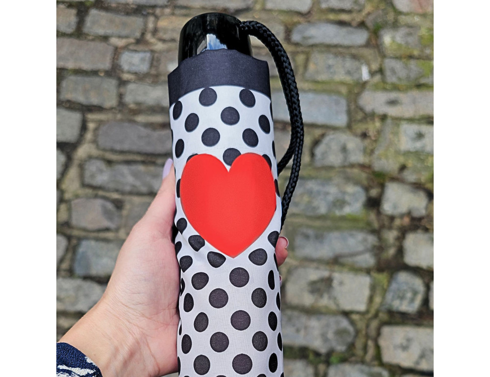 Парасоля жіноча Fulton L354-041697 Minilite-2 Love Heart Spot (Серця) - Фотографія № 4