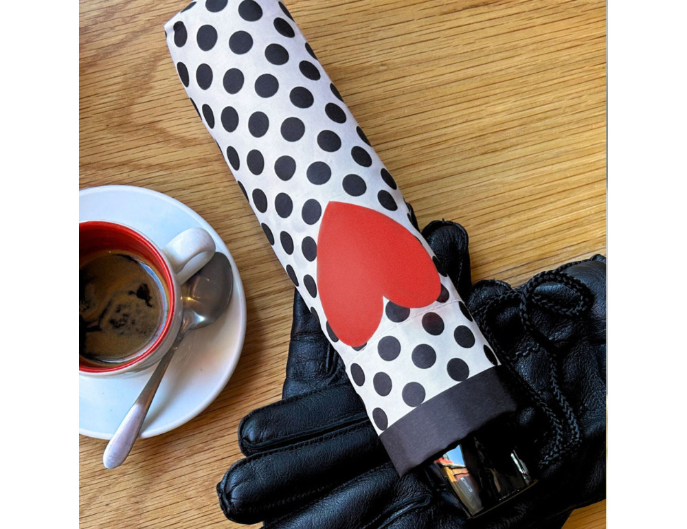 Парасоля жіноча Fulton L354-041697 Minilite-2 Love Heart Spot (Серця) - Фотографія № 7