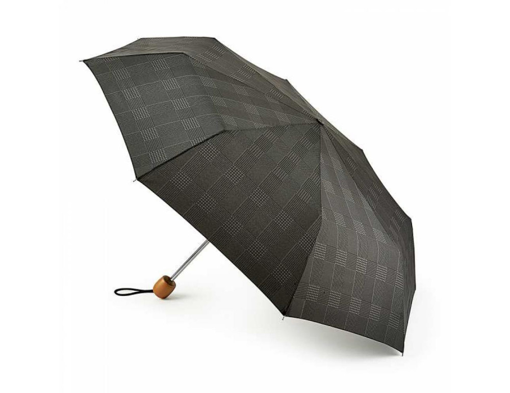 Парасолька Fulton Stowaway Deluxe-2 L450 Smoke Grey Check (Серая клетка) - Фотографія № 1 Парасолька Fulton Stowaway Deluxe-2 L450 Smoke Grey Check (Серая клетка) - Фотографія № 1