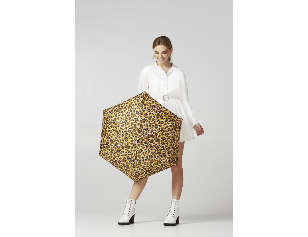 Міні парасолька жіноча Fulton L501 Tiny-2 Bling Leopard (Леопард с блестками) - Фотографія № 8