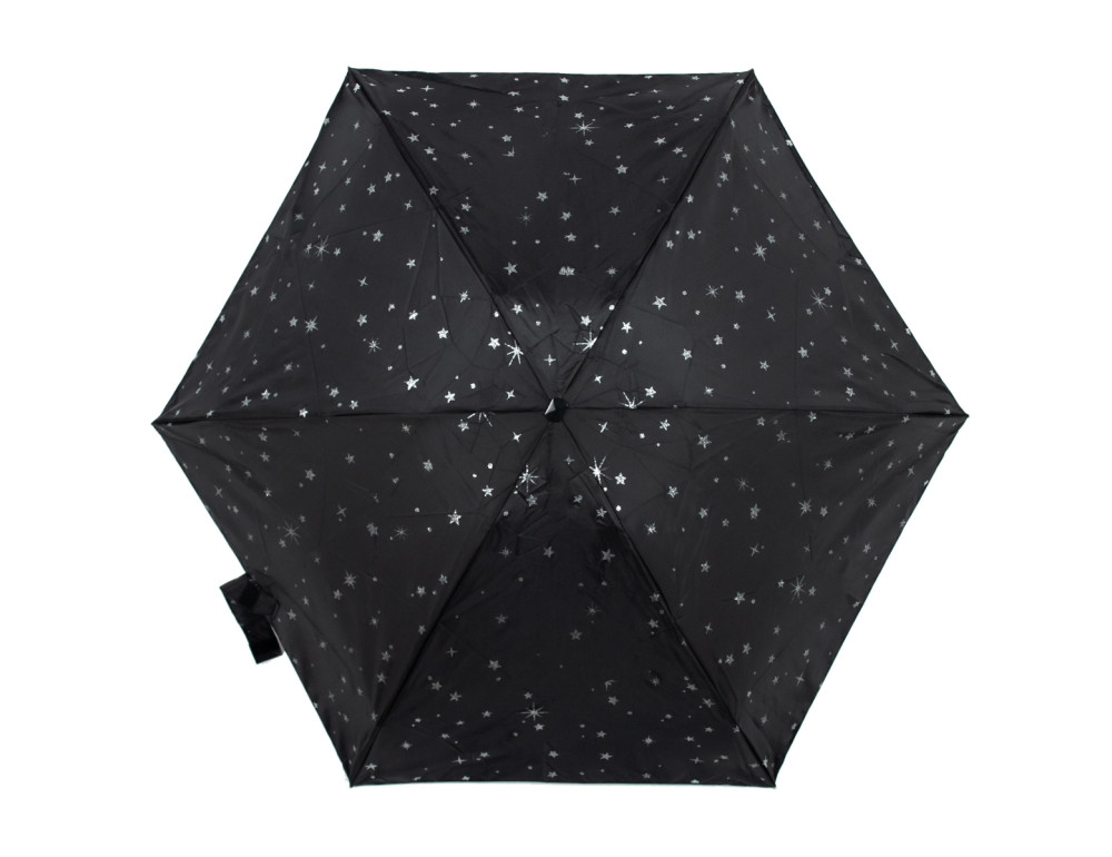 Парасолька жіноча Fulton L501-041086 Tiny-2 Glitter Stars Black (Блиск зірок) - Фотографія № 5