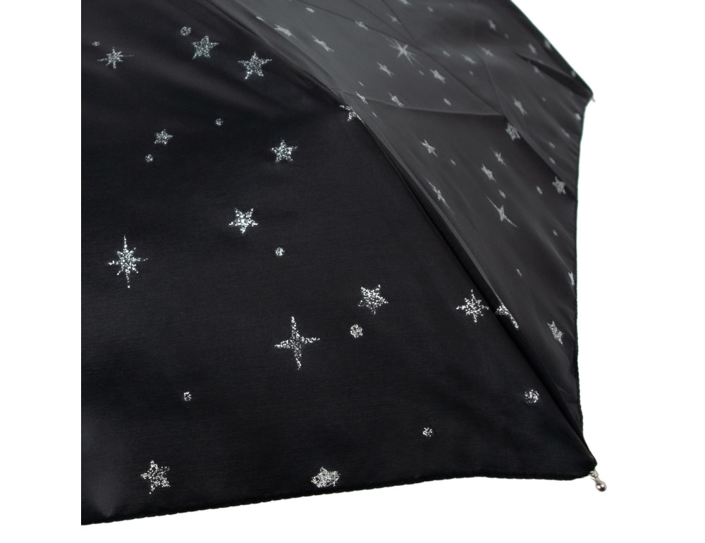 Парасолька жіноча Fulton L501-041086 Tiny-2 Glitter Stars Black (Блиск зірок) - Фотографія № 10