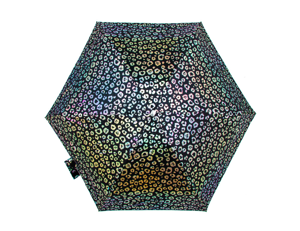 Мини зонт женский Fulton L501-04116 Tiny-2 Iridescent Leopard (Радужный леопард) - Фото № 5