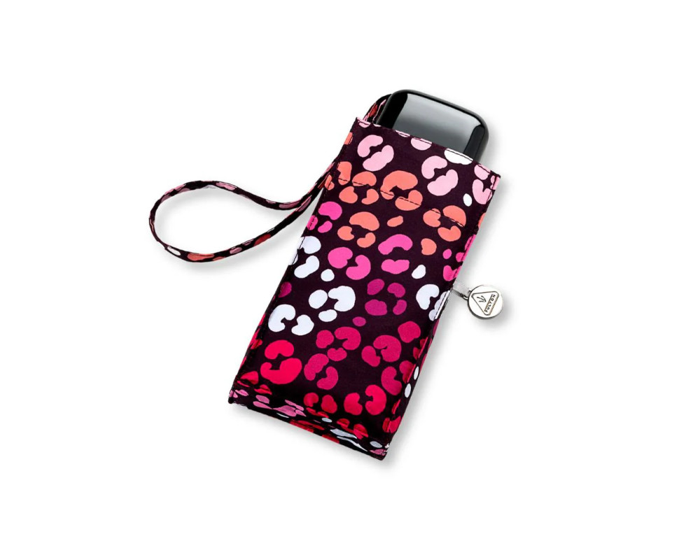 Жіноча міні-парасолька Fulton L501-042038 Tiny-2 Funky Leopard (Рожевий леопард) - Фотографія № 2