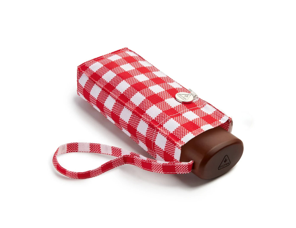 Женский мини зонт Fulton L501-042298 Tiny-2 Red Gingham (Красная клетка) - Фото № 2