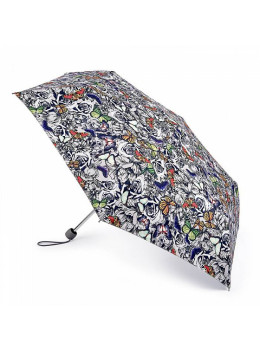 Парасолька жіноча Fulton Superslim-2 L553 Butterfly N Roses (Бабочки на розах)
