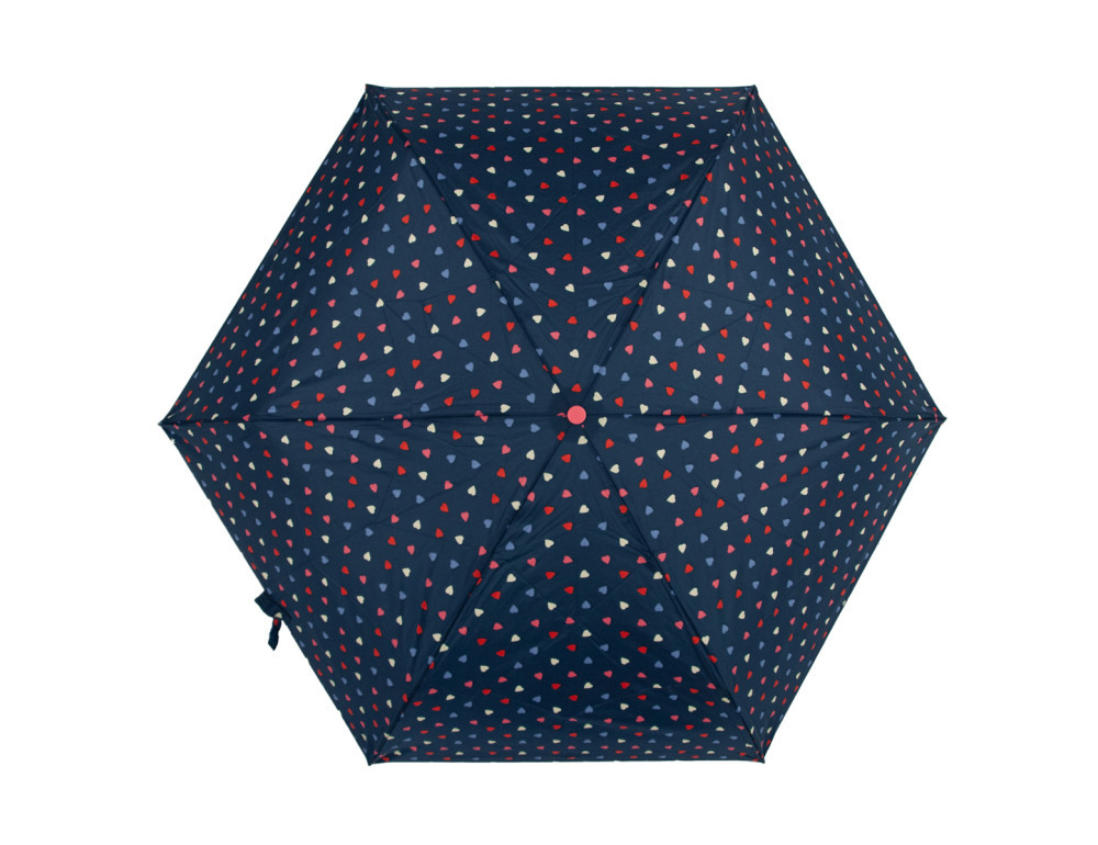 Парасоля жіноча Fulton L553-041239 Superslim-2 Ditsy Hearts (Сердечки) - Фотографія № 7