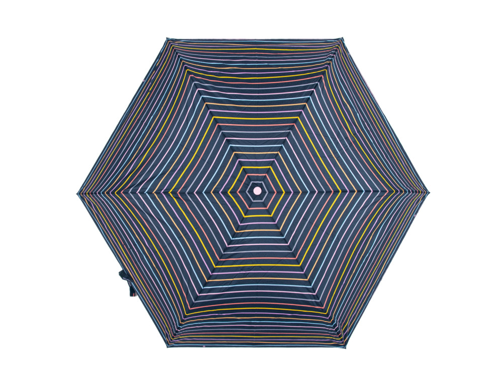 Парасолька жіноча Fulton L553-041253 Superslim-2 Rainbow Pinstripes (Різнокольорові смуги) - Фотографія № 4