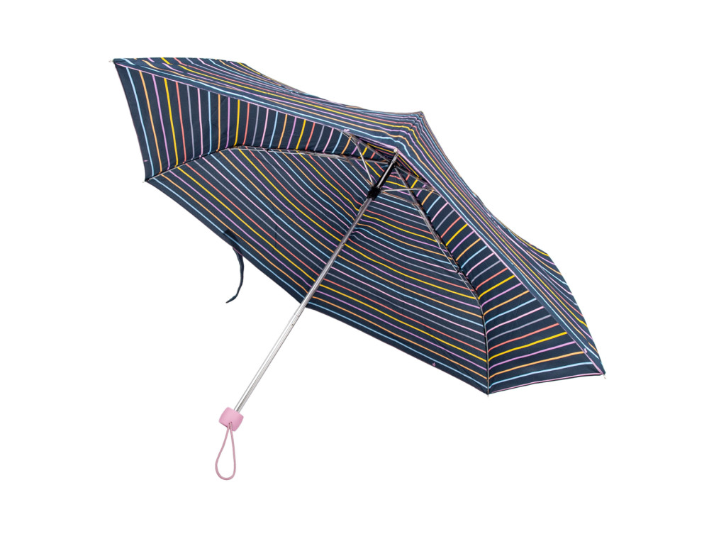 Парасолька жіноча Fulton L553-041253 Superslim-2 Rainbow Pinstripes (Різнокольорові смуги) - Фотографія № 5