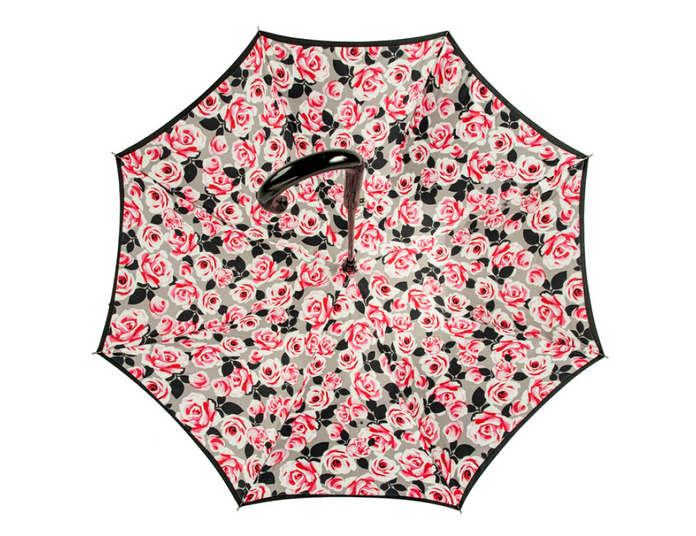 Парасолька-тростина жіноча Fulton Bloomsbury-2 L754-031346 Painted Roses (Рисованные розы) - Фотографія № 6