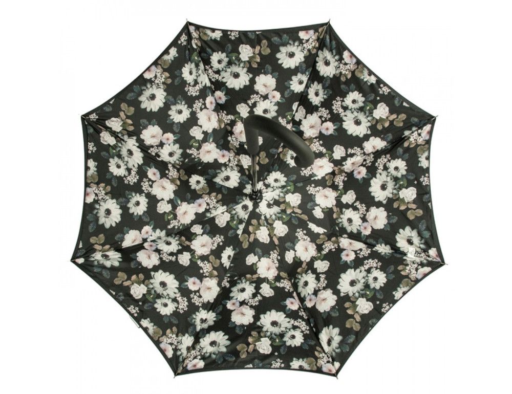 Парасолька-тростина жіноча Fulton Bloomsbury-2 L754-033531 Mono Bouquet (Черно-белый букет) - Фотографія № 5