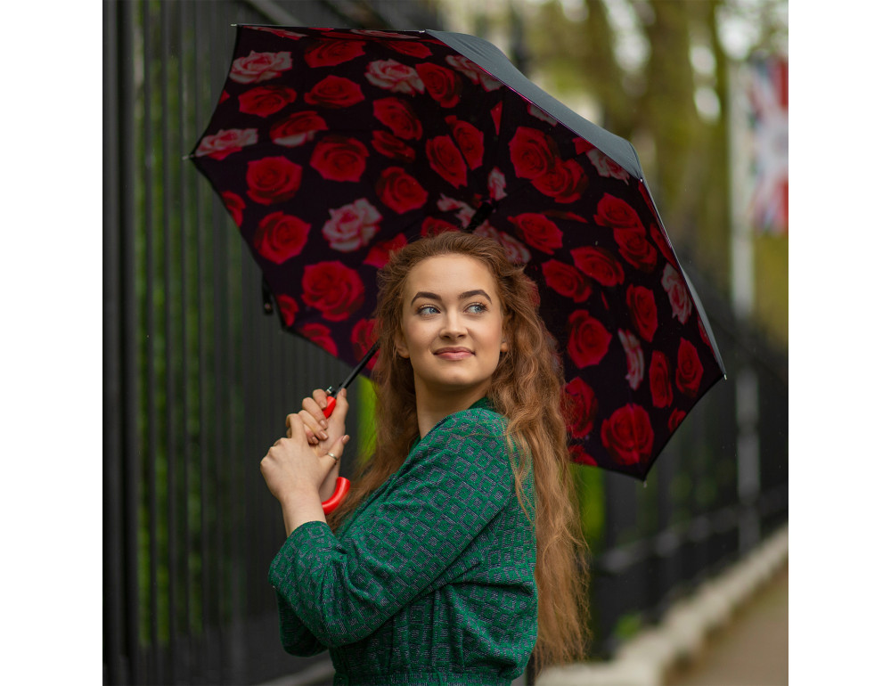 Парасолька жіноча Fulton L754-041260 Bloomsbury-2 Floating Roses (Плаваючі троянди) - Фотографія № 2