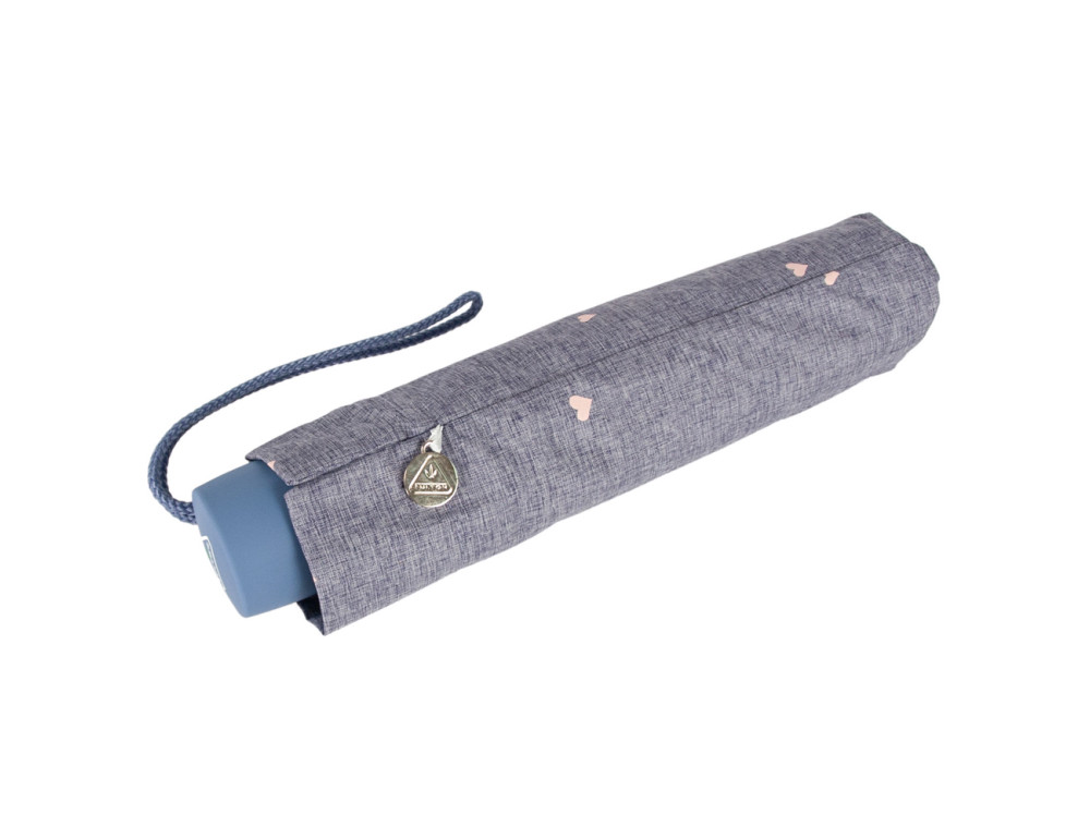 Парасолька жіноча Fulton L779 Superlite-2 Denim Hearts (Джинсові Серця) - Фотографія № 7