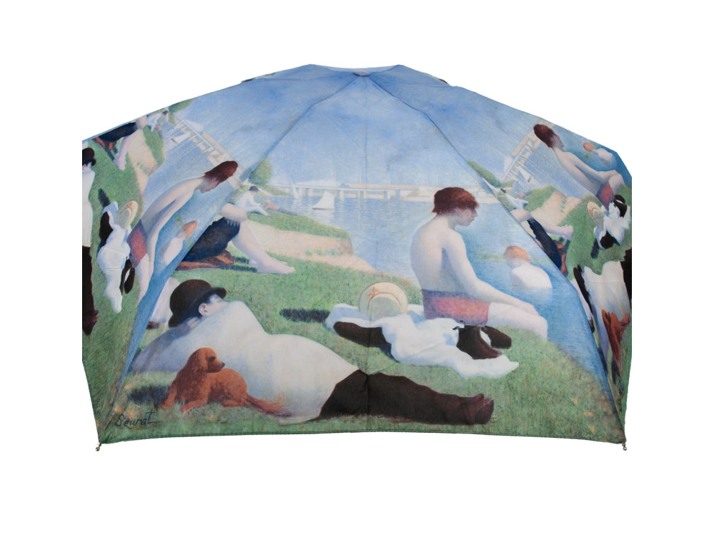 Міні парасолька жіноча Fulton L794-041284 National Gallery Tiny-2 Seurat Bathers at Asnieres (Купальниці в Аньєрі) - Фотографія № 10
