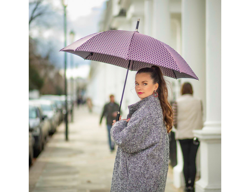 Парасолька-тростина жіноча Fulton Diamond L850 Princess - Pink Foulard - Фотографія № 6
