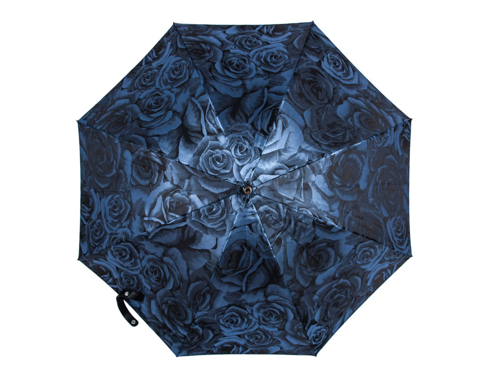 Зонт женский Fulton Diamond L850-040140 Princess - Navy Rose (Синие розы) - Фото № 8
