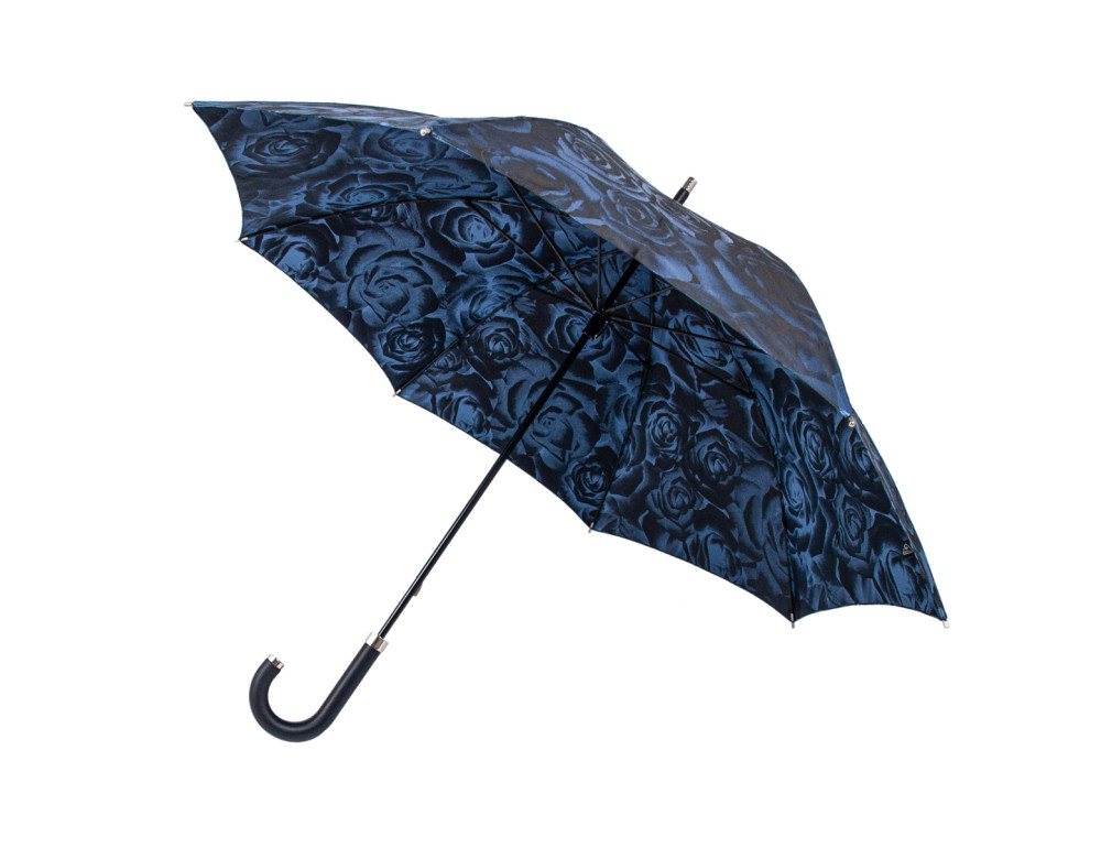 Зонт женский Fulton Diamond L850-040140 Princess - Navy Rose (Синие розы) - Фото № 9
