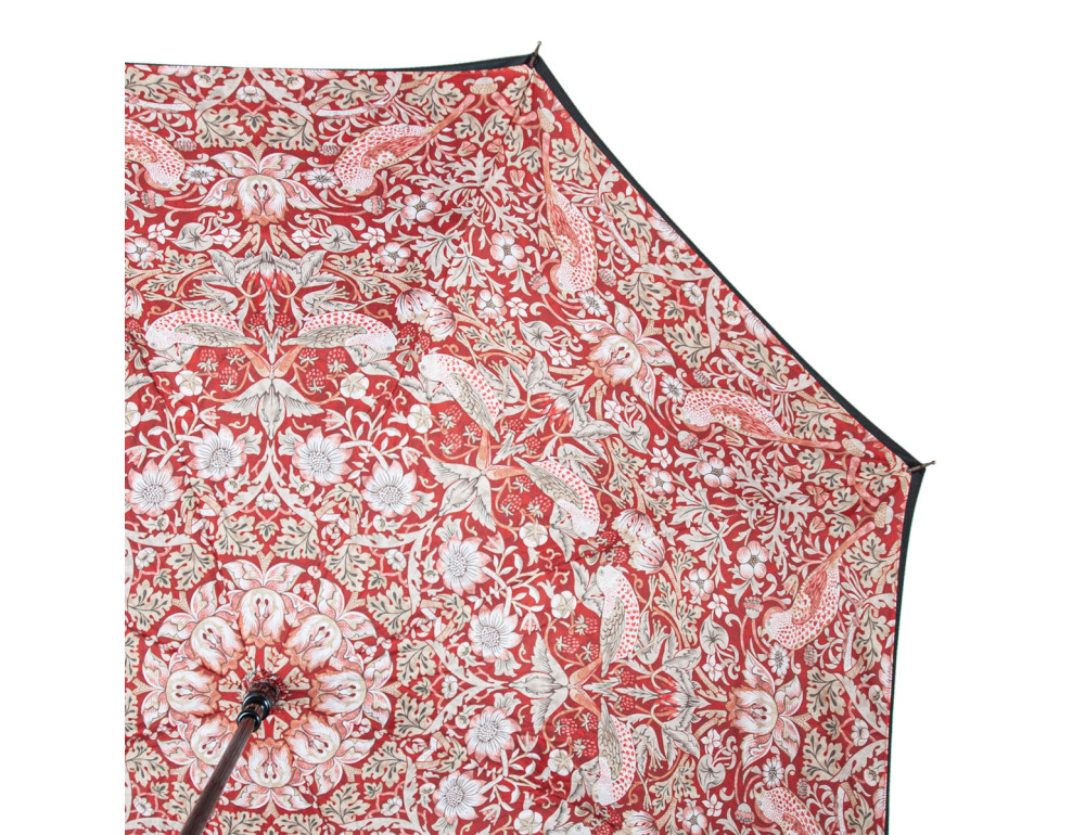 Парасолька жіноча Fulton L856-041321 Morris & Co. Bloomsbury Strawberry Thief Indian Red - Фотографія № 6