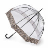Парасолька-тростина жіночапрозора Fulton L866  Birdcage-2 Luxe Natural Leopard (Леопард)