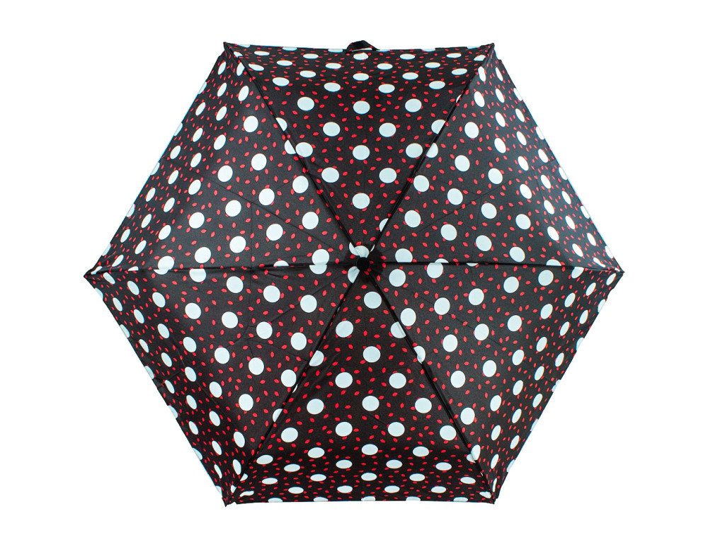 Парасолька жіноча Fulton L869-036822 Lulu Guinness Minilite-2 Polka Lips - Фотографія № 2