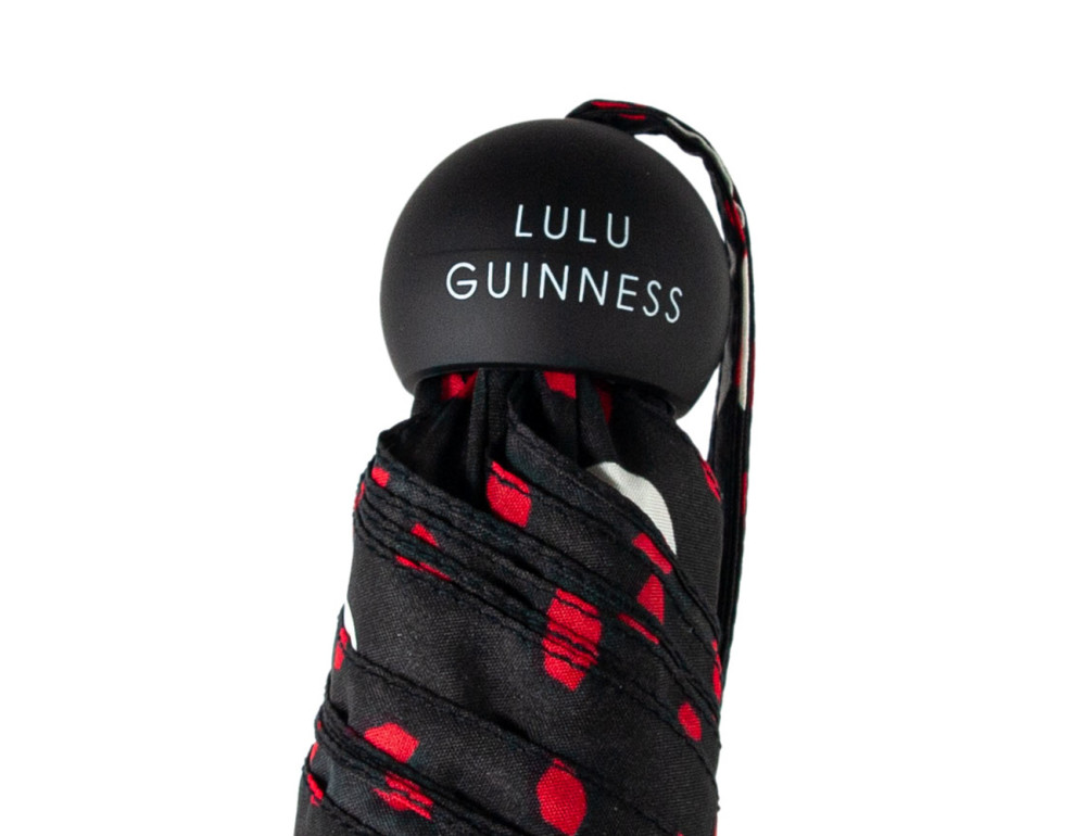 Парасолька жіноча Fulton L869-036822 Lulu Guinness Minilite-2 Polka Lips - Фотографія № 11