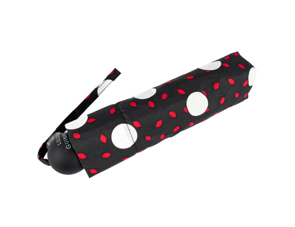 Парасолька жіноча Fulton L869-036822 Lulu Guinness Minilite-2 Polka Lips - Фотографія № 4