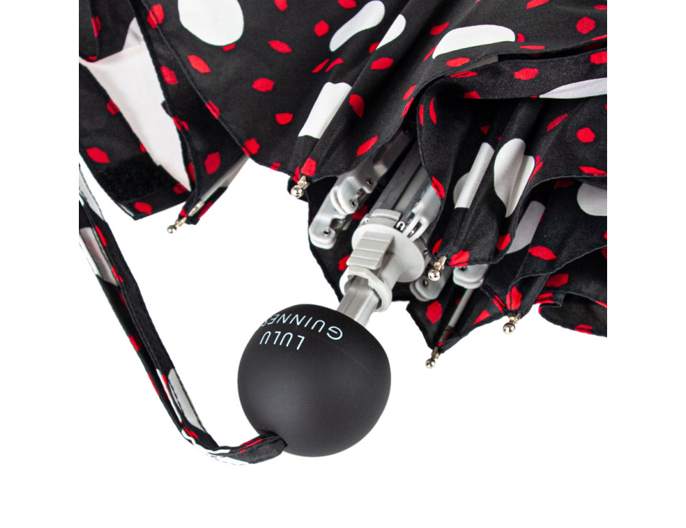 Парасолька жіноча Fulton L869-036822 Lulu Guinness Minilite-2 Polka Lips - Фотографія № 5