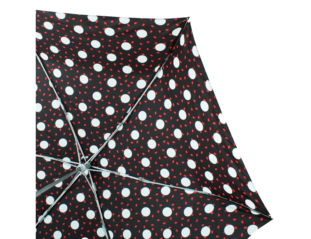 Парасолька жіноча Fulton L869-036822 Lulu Guinness Minilite-2 Polka Lips - Фотографія № 6