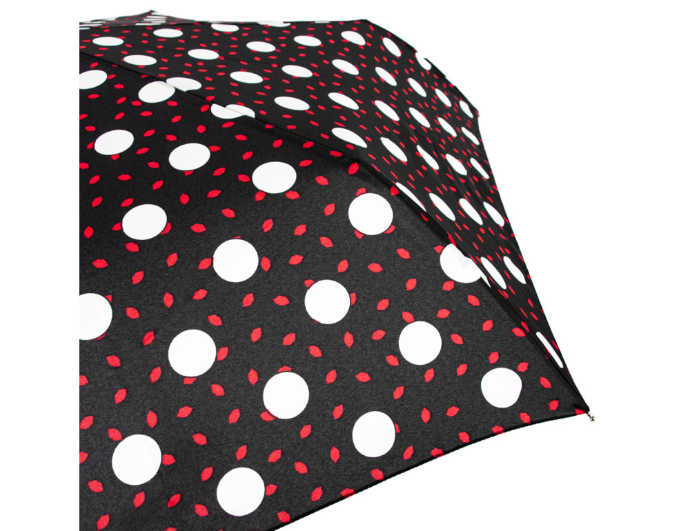 Парасолька жіноча Fulton L869-036822 Lulu Guinness Minilite-2 Polka Lips - Фотографія № 7