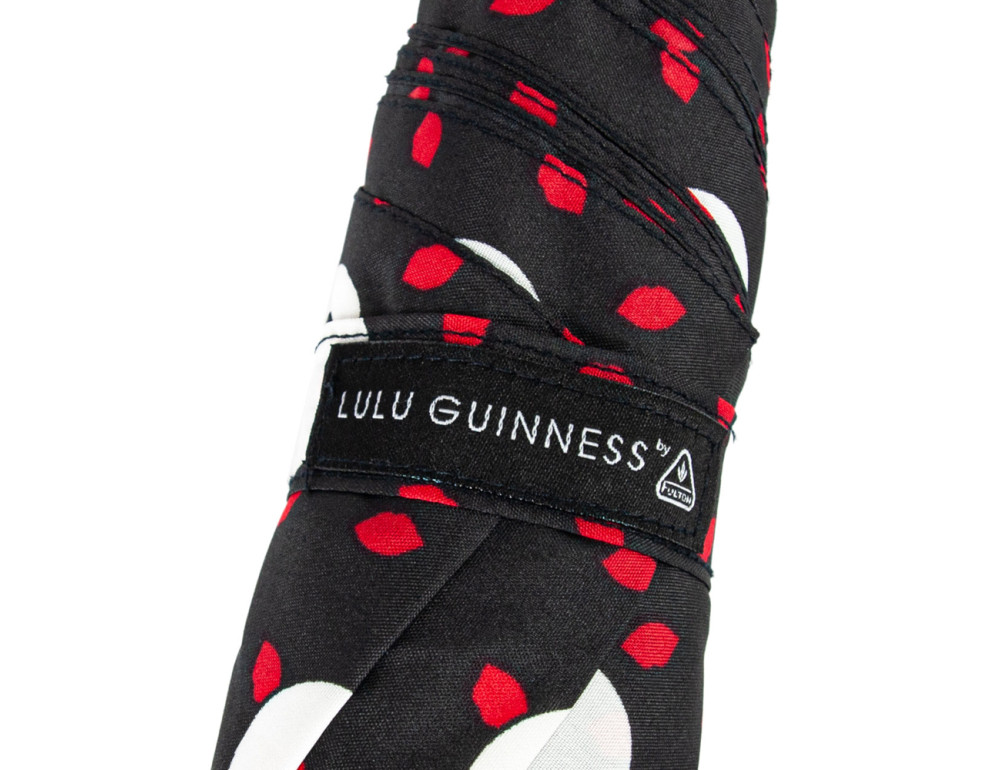 Парасолька жіноча Fulton L869-036822 Lulu Guinness Minilite-2 Polka Lips - Фотографія № 10