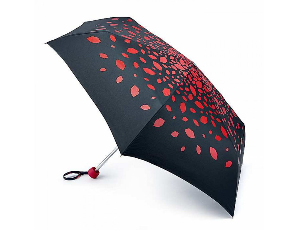 Парасолька жіноча Lulu Guinness by Fulton Minilite-2 L869 Raining Lips - Фотографія № 1 Парасолька жіноча Lulu Guinness by Fulton Minilite-2 L869 Raining Lips - Фотографія № 1