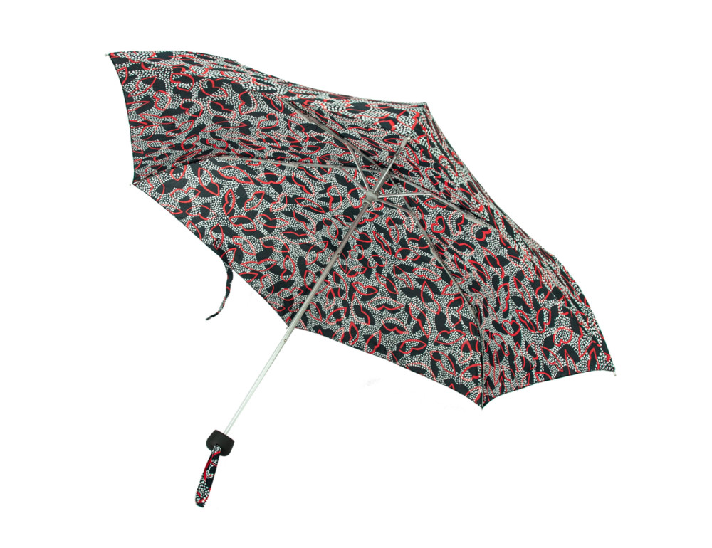 Парасолька жіноча Fulton L869-038529 Lulu Guinness Minilite-2 Dotty Lips - Фотографія № 3