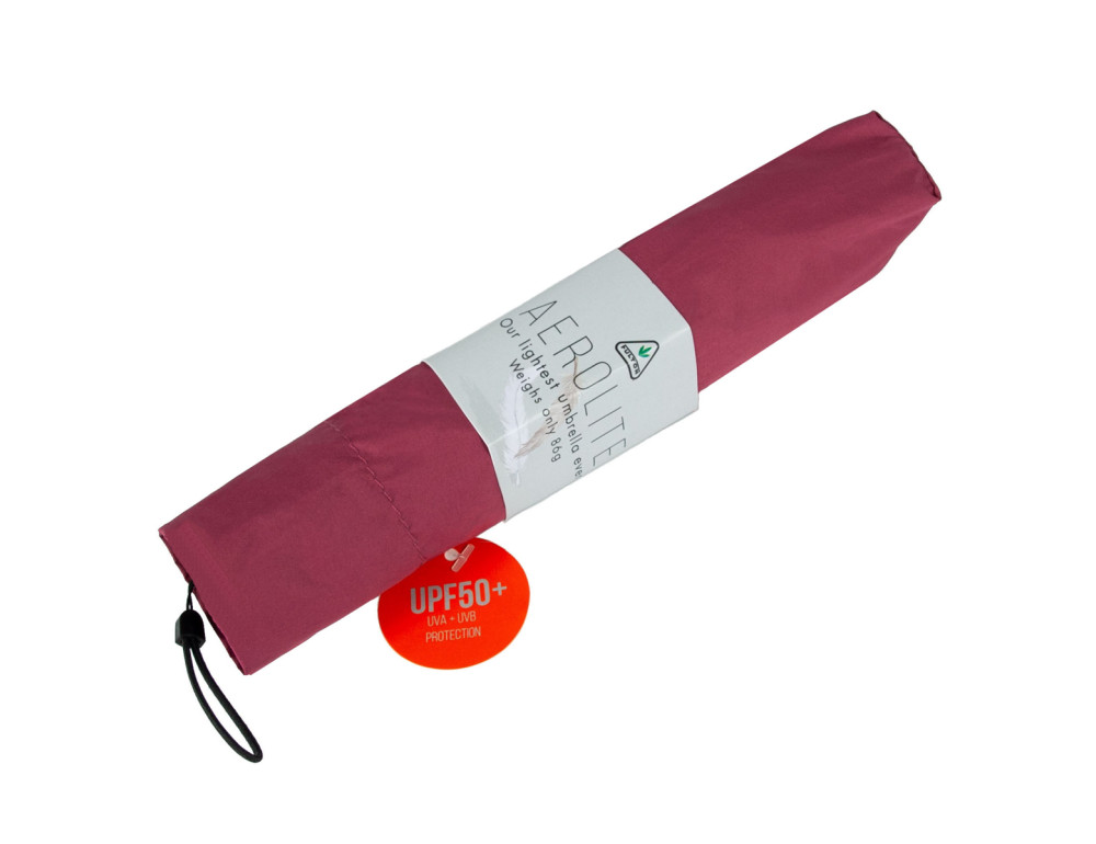 Зонт небольшой женский Fulton Aerolite-1 UV L891 Red (Красный) - Фото № 11