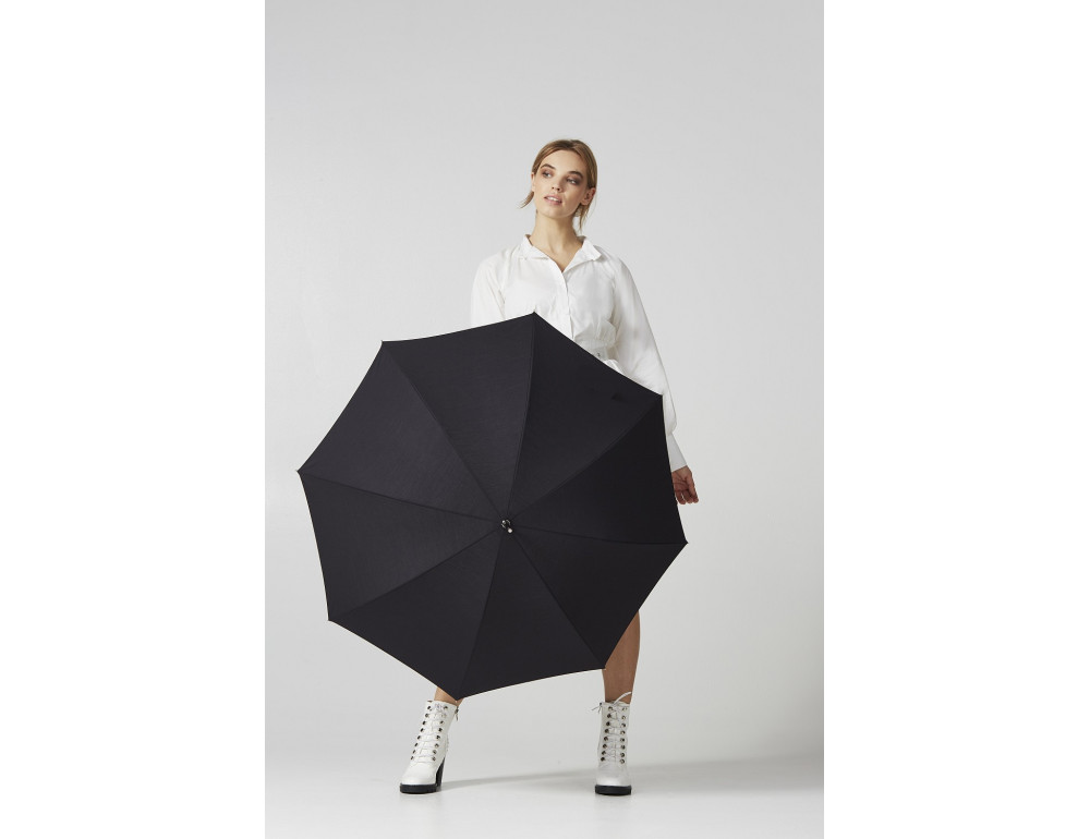 Парасолька-тростина чорного кольору велика Fulton Hampstead-1 L893 - Black (Чорний) - Фотографія № 16