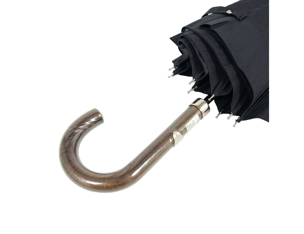 Парасолька-тростина чорного кольору велика Fulton Hampstead-1 L893 - Black (Чорний) - Фотографія № 9