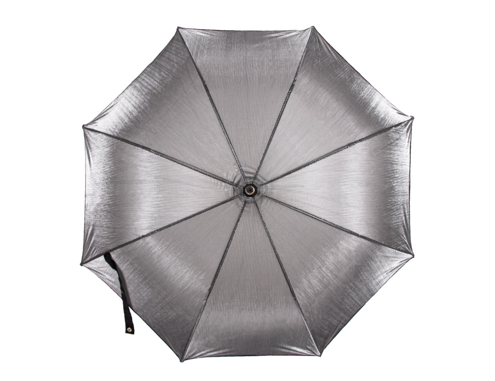 Парасолька-тростина жіночав срібному кольорі Fulton L903 Kew-2 Silver Iridescent (Серебро) - Фотографія № 5